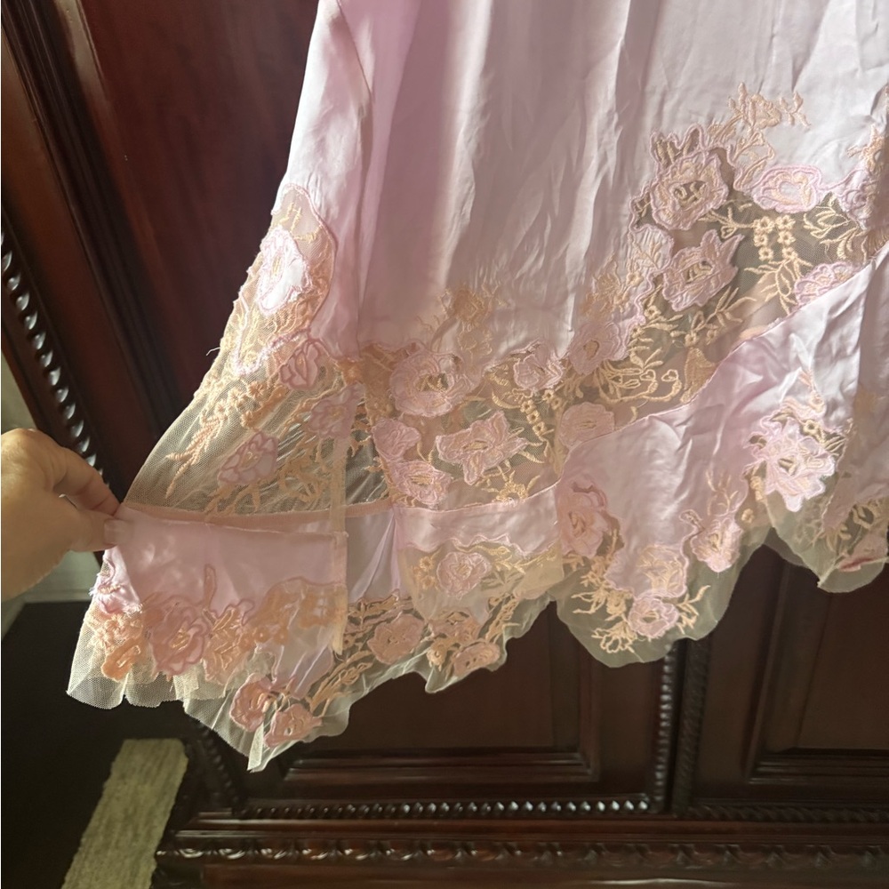 FREE PEOPLE MYSTIC GROOVE EMBROIDERED LACE SLIP - Picture 7 of 8